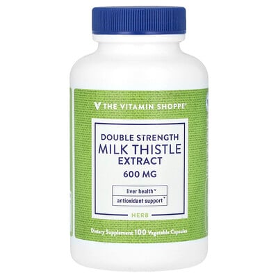 Double Strength Milk Thistle Extract, 100 Vegetable Capsules