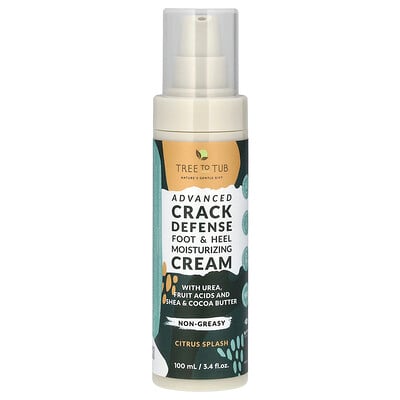 Advanced Crack Defense, Foot & Heel Moisturizing Cream, Citrus Splash