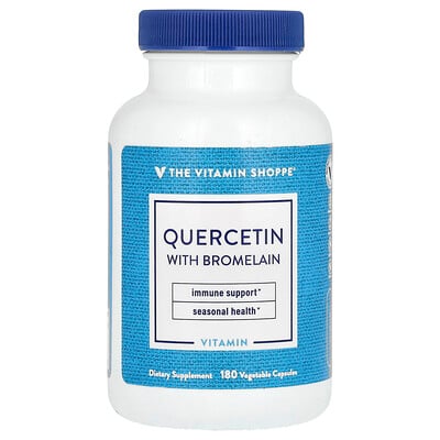 Quercetin With Bromelain, 180 Vegetable Capsules
