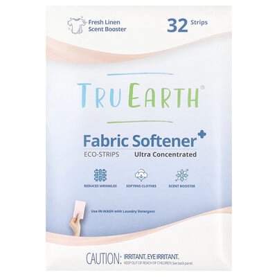 Eco-strips®, Fabric Softener, Ultra Concentrated, Fresh Linen, 32 Strips