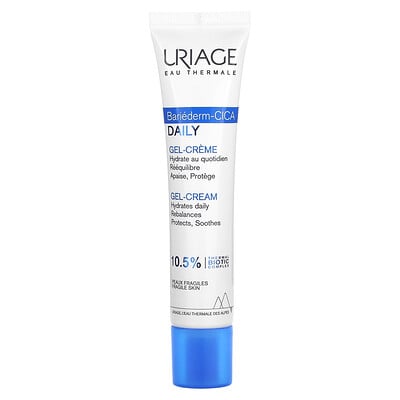 Bariéderm-cica, Daily Gel-cream, Fragile Skin, Unscented, 1.35 Fl. Oz