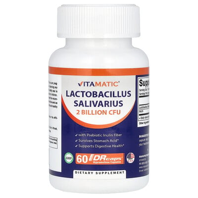 Lactobacillus Salivarius, 2 Billion Cfu, 60 Drcaps