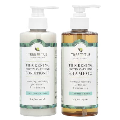 Thickening Biotin Caffeine Shampoo & Conditioner Set, 2 Piece Set, Each