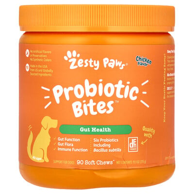 Probiotic Bites, For Dogs, All Ages, Chicken, 90 Soft Chews