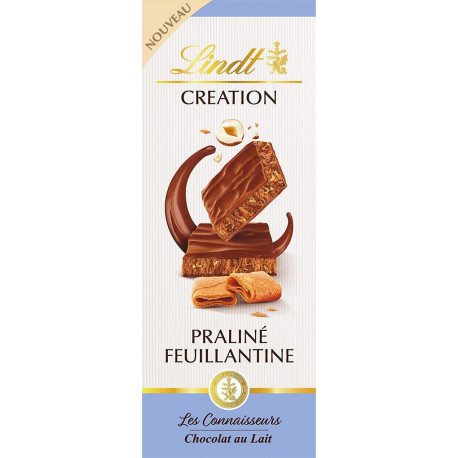 Tablette De Chocolat Lait Création Praliné Feuillantine