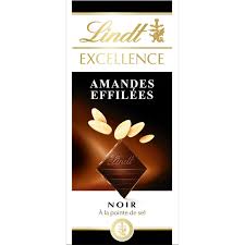 Tablette De Chocolat Noir Excellence Amandes Effilées