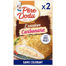 Escalopes De Poulet Pané Carbonara