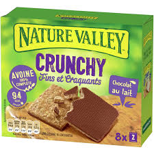 Barres Céréales Crunchy Fins Et Craquants Avoine Chocolat Au Lait