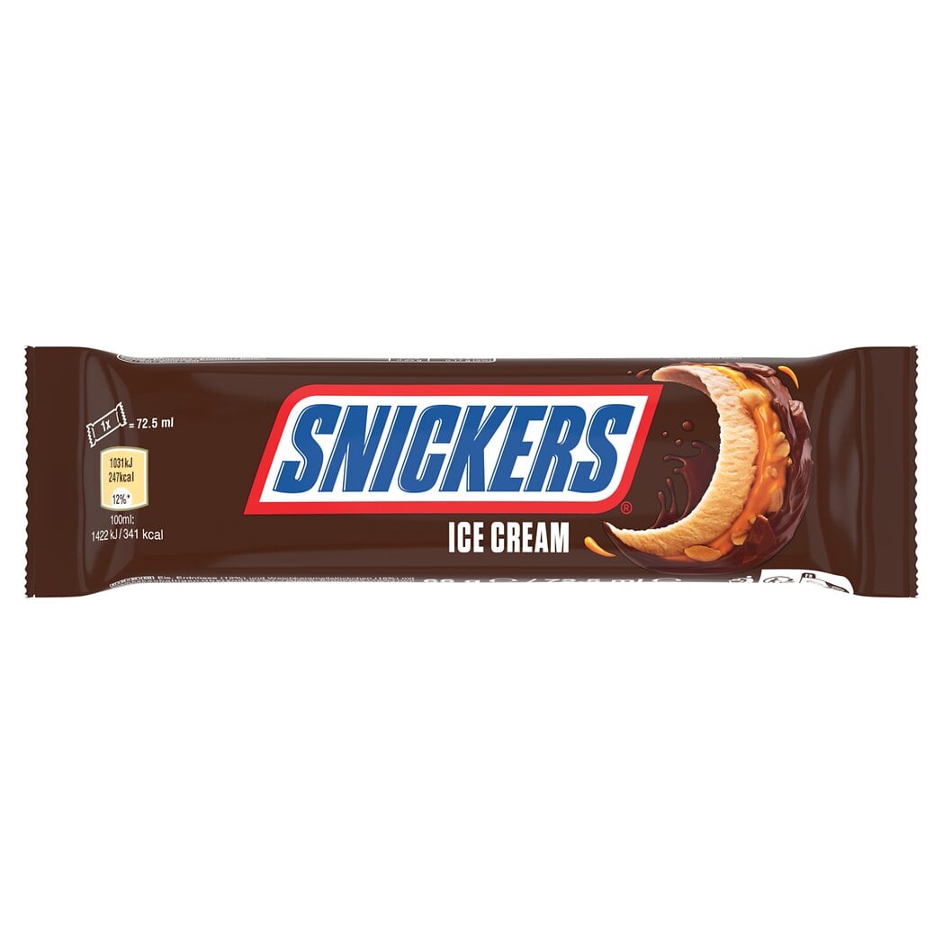 Barres Glacées Chocolat Caramel Et Cacahuètes Snickers