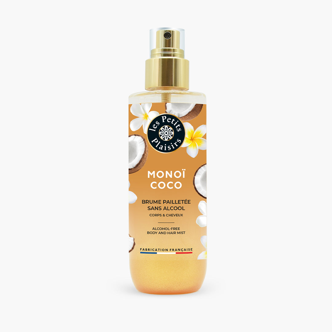 Brume Pailletée Femme Corps Et Cheveux Sans Alcool Monoï Coco