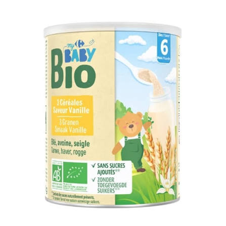 Céréales Bébé Saveur Vanille Bio