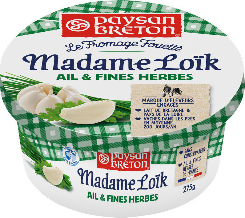 Fromage À Tartiner Ail Et Fines Herbes Madame Loïk Format Pocket