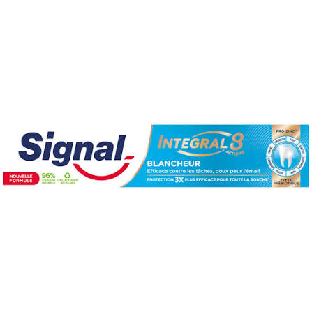Dentifrice Intégral 8 Blancheur Effet Prébiotique