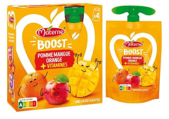 Compote Boost Pomme Mangue Orange Vitamines