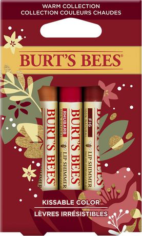 Burt's Bees Kissable Colour Warm Lip Balm  - 3 Pack