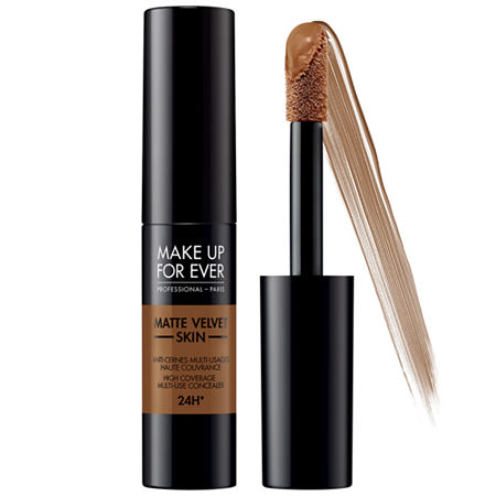 Matte Velvet Skin Concealer - Multi-use Concealer: High Coverage for Face & Eyes - Warm Amber MAKE up FOREVER