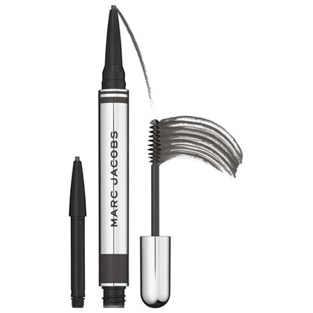 Marc Jacobs Beauty Brow Wow Duo Brow Powder Pencil and Tinted Gel + 1 Pencil Refill Black