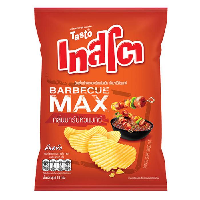 มันฝรั่งแท้ทอดกรอบชนิดแผ่นหยัก รสบาร์บีคิว