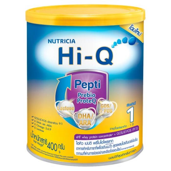 นมผง Hi-Q Pepti Prebio Prote Q อายุตั้งแต่ แรกเกิด-1 ปี สำหรับทารกที่แพ้นมวัว