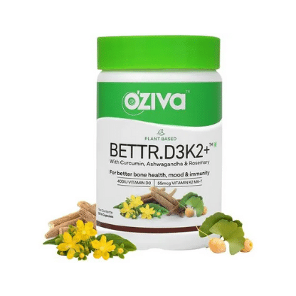 Plant Based Bettr. D3K2+ Capsules - For Better Bone Health, Mood & Immunity