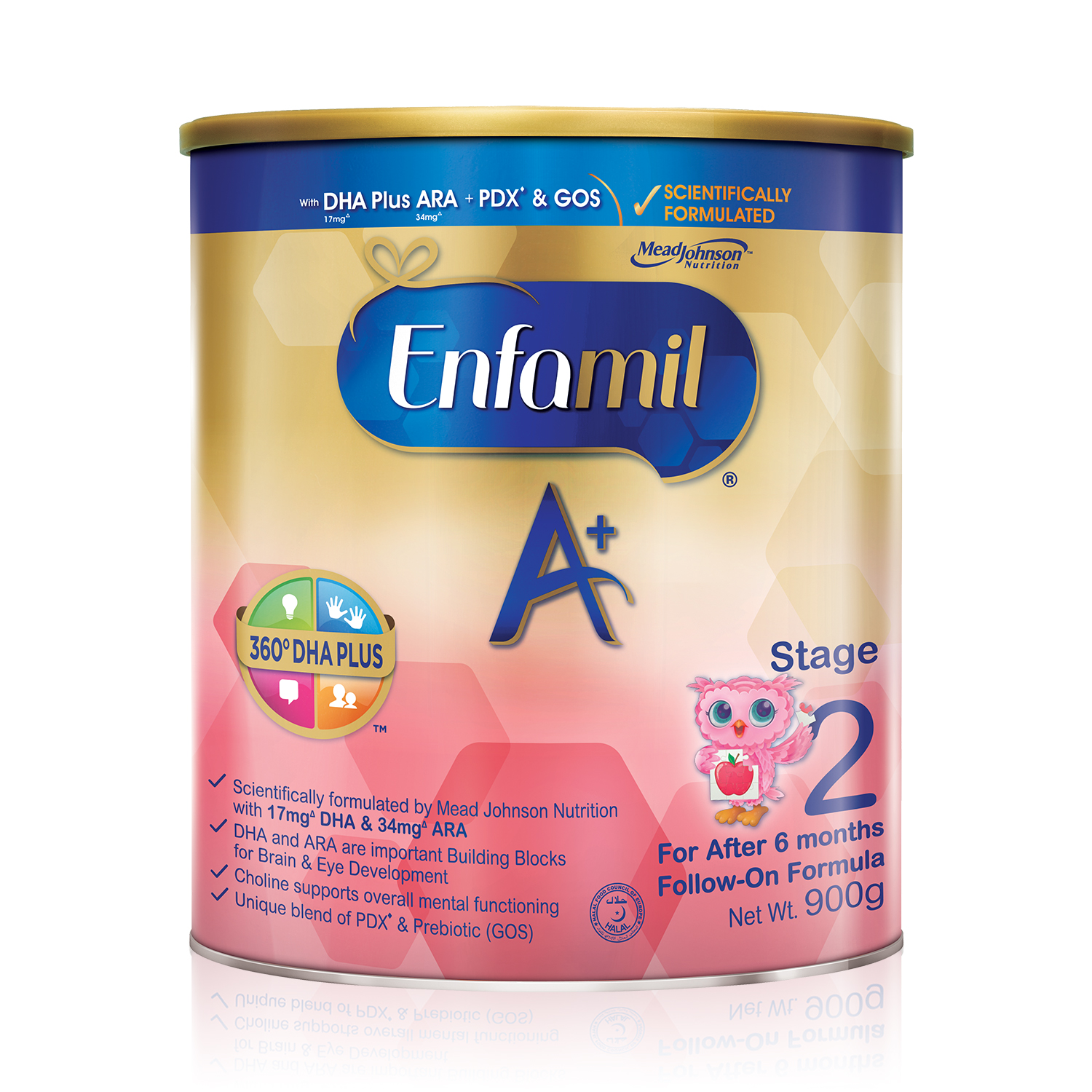 Enfamil A+ Stage Infant Formula Baby Milk Powder 360DHA+ (6M+) 900g