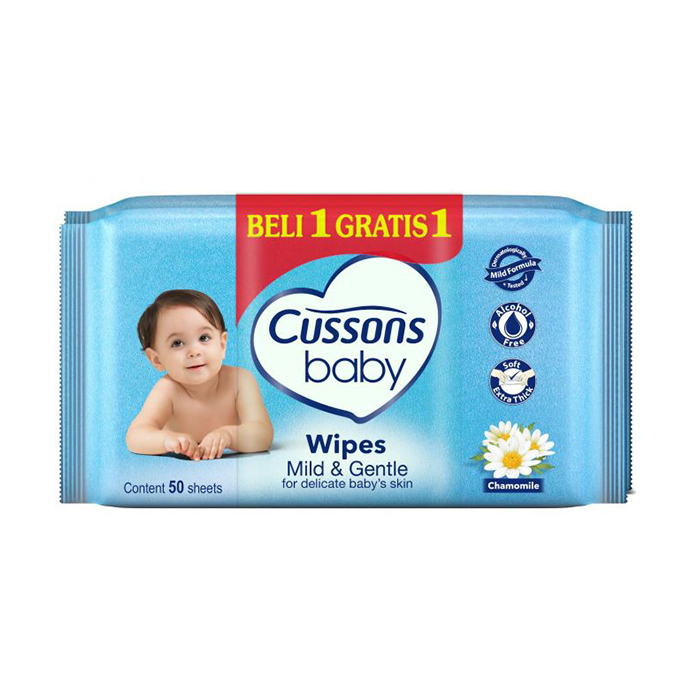 Wipes Mild & Gentle (Beli 1 Gratis 1)