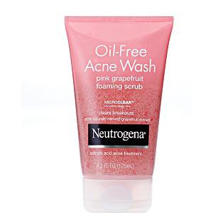 Oil-Free Acne Wash Pink Grapefruit Foaming Scrub