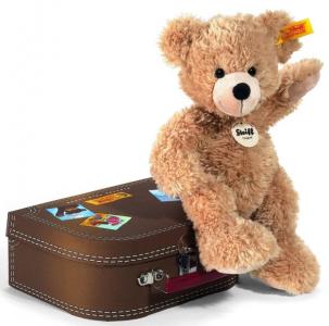 Steiff Fynn Teddy Bear in Suitcase Beige