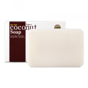 สบู่มะพร้าวกะทิสดผสมน้ำนมข้าวหอมมะลิ 